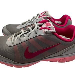 Nike Woman's Training Total Core Athletic Shoes 7,5 Sneakers Gray Pink Athletic